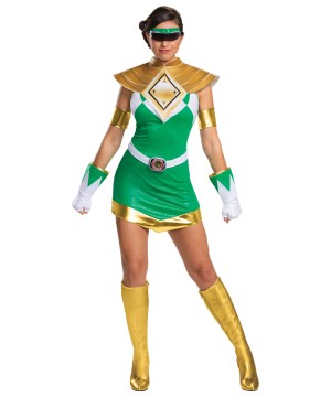 Green Ranger Womens Costume Mighty Morphin