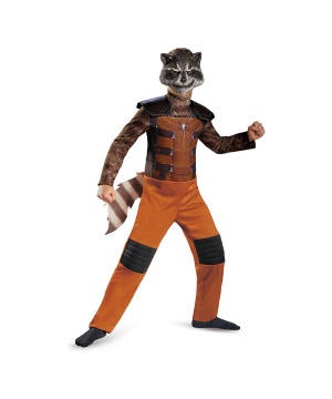 Guardinas of the Galaxy Rocket Raccoon Boys Costume