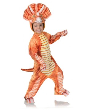 Orange Triceratops Child Costume