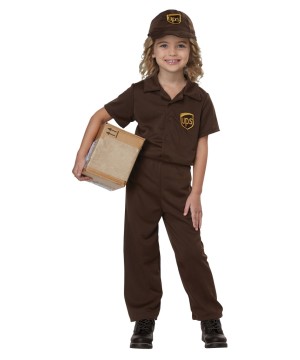 Ups Worker Child Costume